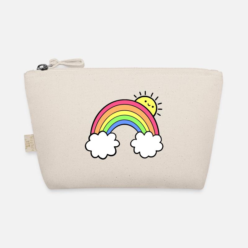 Regenbogen - Bio-Täschchen - Natur