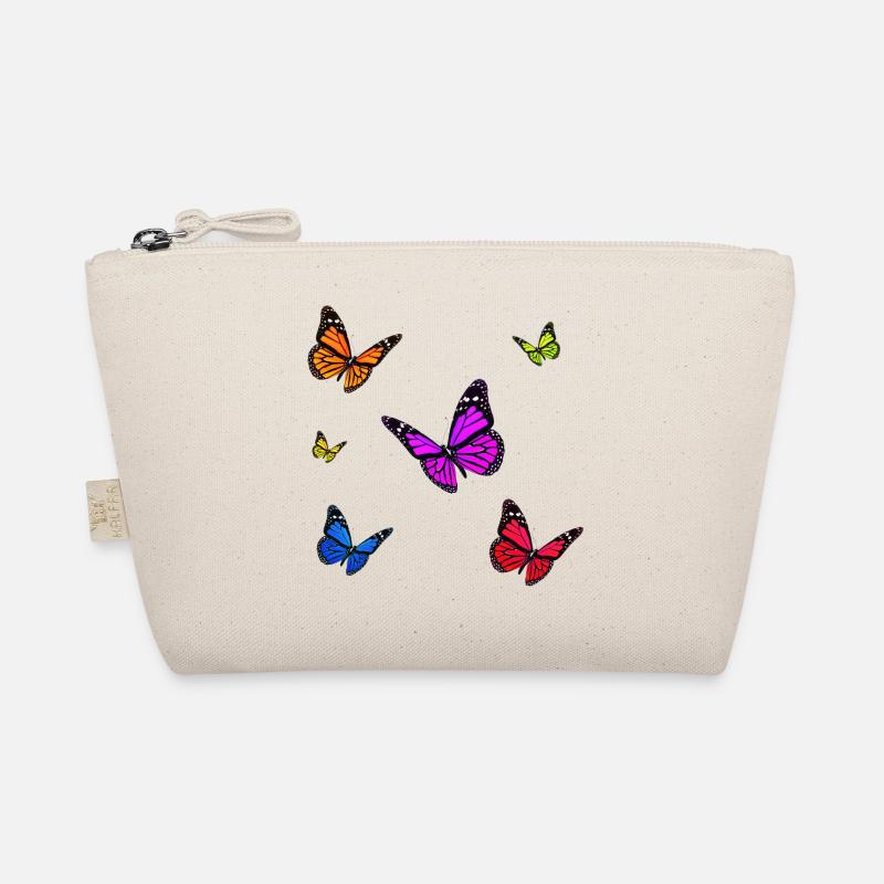 Multicoloured Monarch Butterfly set Organic Pouch