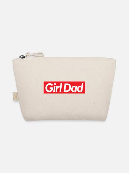 Girl Dad - Organic Pouch - nature - Front