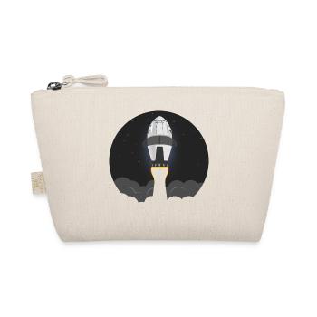 Space shuttle rocket flies into space - Organic Pouch - nature - Front