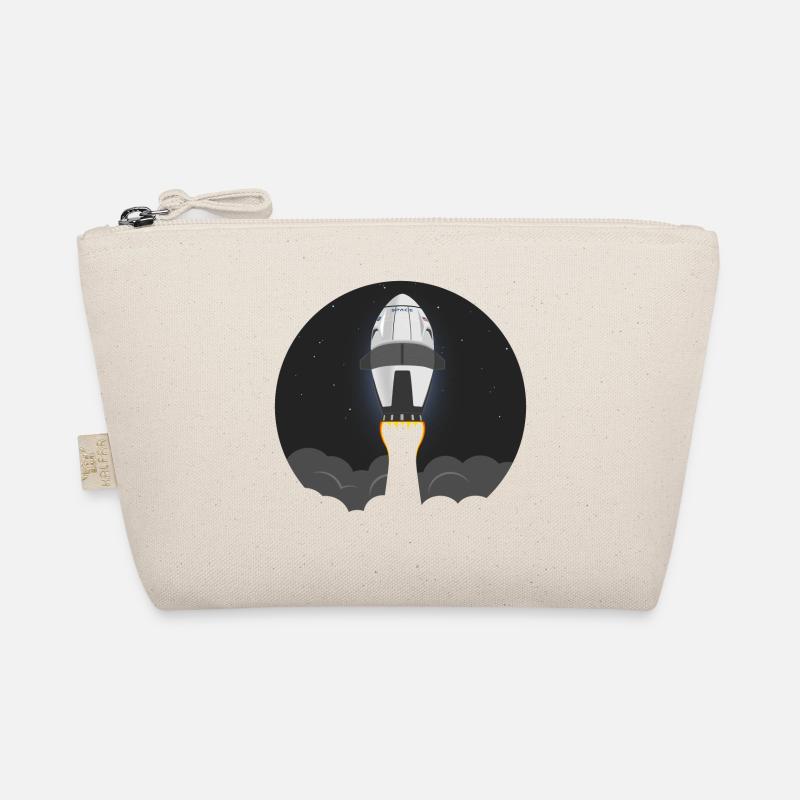 Space shuttle rocket flies into space Organic Pouch