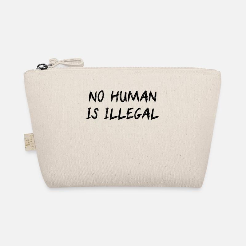 NO HUMAN IS ILLEGAL Bio-Täschchen