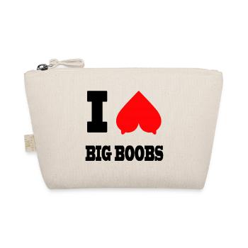 Heart Shape Geometric Pattern - Organic Pouch - nature - Front