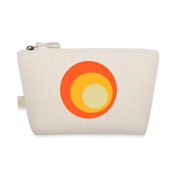 70s Circles Pattern - Organic Pouch - nature - Front