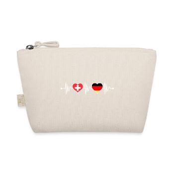 Allemagne Suisse battement de coeur drapeau suisse - Trousse biologique - nature - Devant