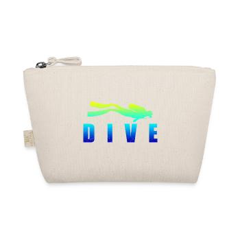 Diving DIVE Scuba Diving Diver gift idea - Organic Pouch - nature - Front