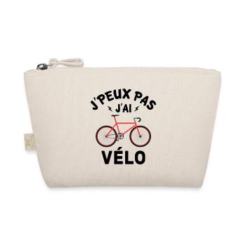 J'peux pas j'ai vélo cadeau pour cycliste - Trousse biologique - nature - Devant