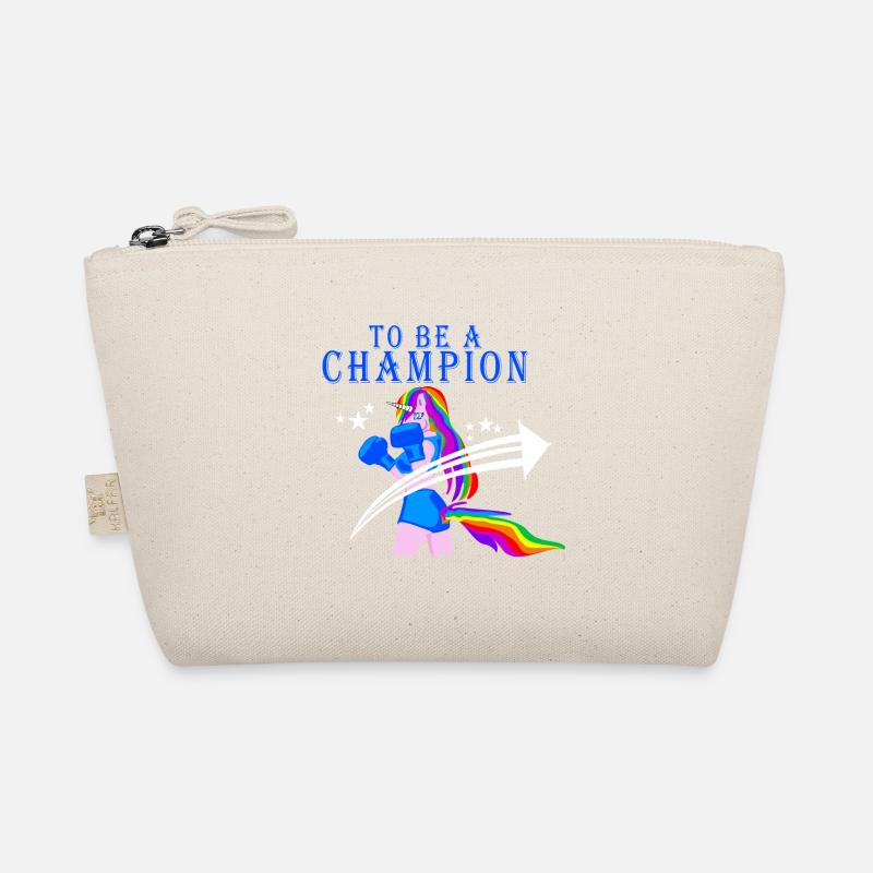 Sei ein Champion boxendes Einhorn Bio-Täschchen