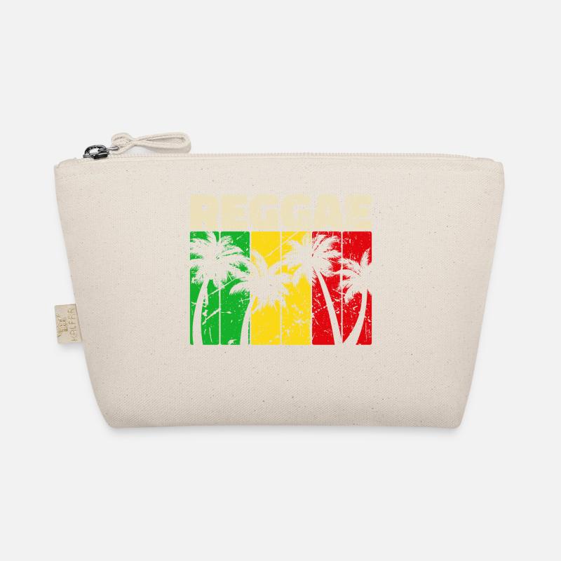 Reggae Reggaemusik Jamaika Urlaub Karibik Palmen - Bio-Täschchen - Natur