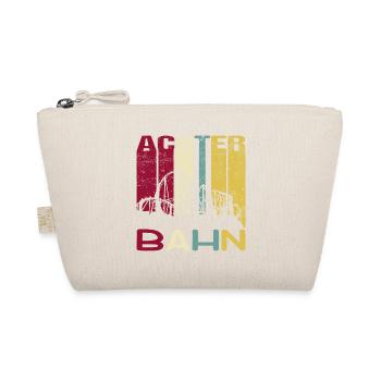 Roller Coaster Amusement Park Retro Vintage Silhouette - Organic Pouch - nature - Front