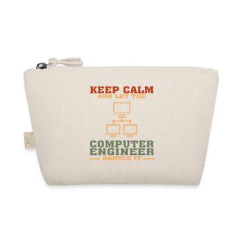 Bestseller Computer Engineer Tshirt, Keep Calm - Organic Pouch - nature - Front