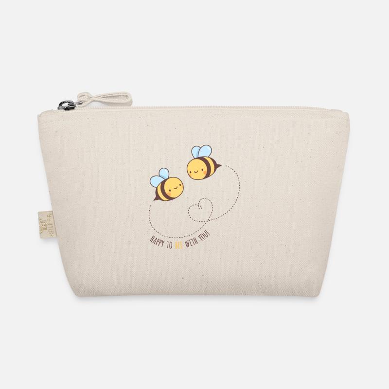 Mignon heureux d'abeille avec vous, calembours Trousse biologique