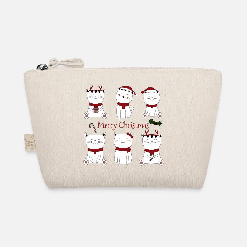 Chats Noël Joyeux Noël Trousse biologique