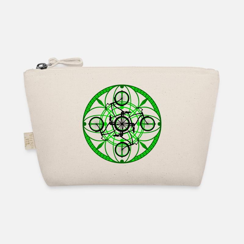 Fahrrad Ornament - Bio-Täschchen - Natur