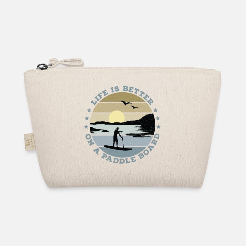SUP - Life is better on a paddle board (men) - Organic Pouch - nature