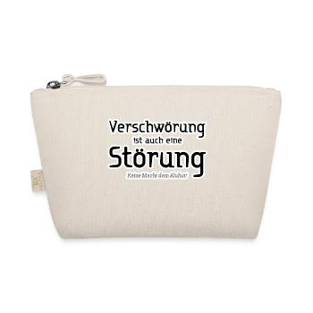 Verschwörung Störung Meinung Statement Spruch - Bio-Täschchen - Natur - Vorne