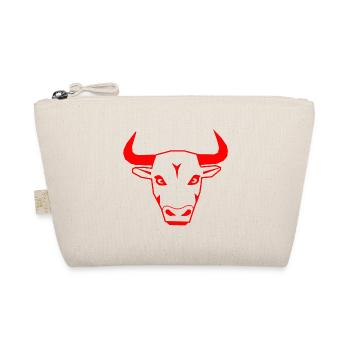 Bull in red - Bio-Täschchen - Natur - Vorne