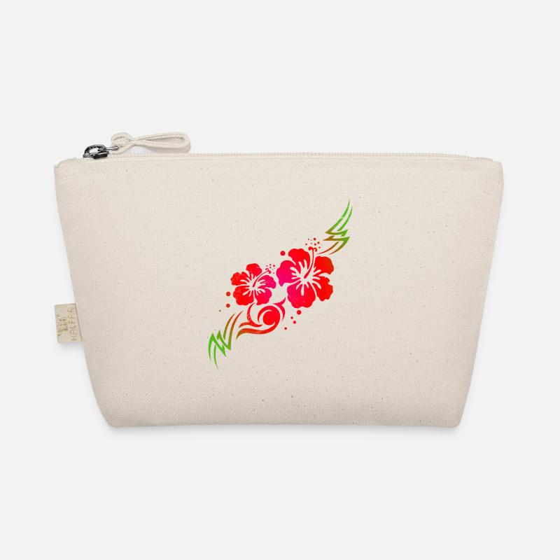 Idée de cadeau de tatouage tribal de fleur d'hibiscus hawaïen Trousse biologique