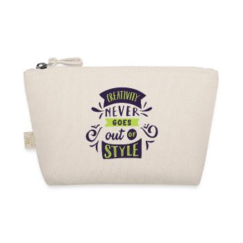 Creativity never goes out of style saying - Organic Pouch - nature - Front