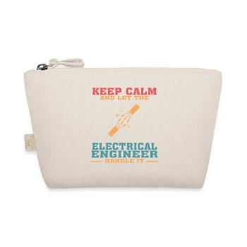 Funny Electrical Engineer Tshirt, Keep Calm - Organic Pouch - nature - Front