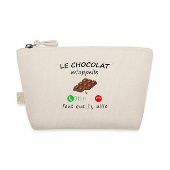 le chocolat m'appelle de la collection "appel" - Trousse biologique - nature - Devant