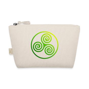 Keltisches Symbol Weibliche Macht Triskelion Gift - Bio-Täschchen - Natur - Vorne