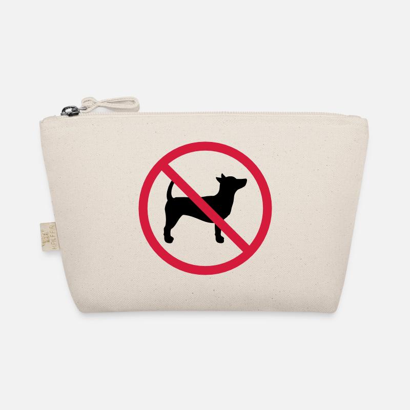 No dog prohibited sign outline shadow clipart Organic Pouch