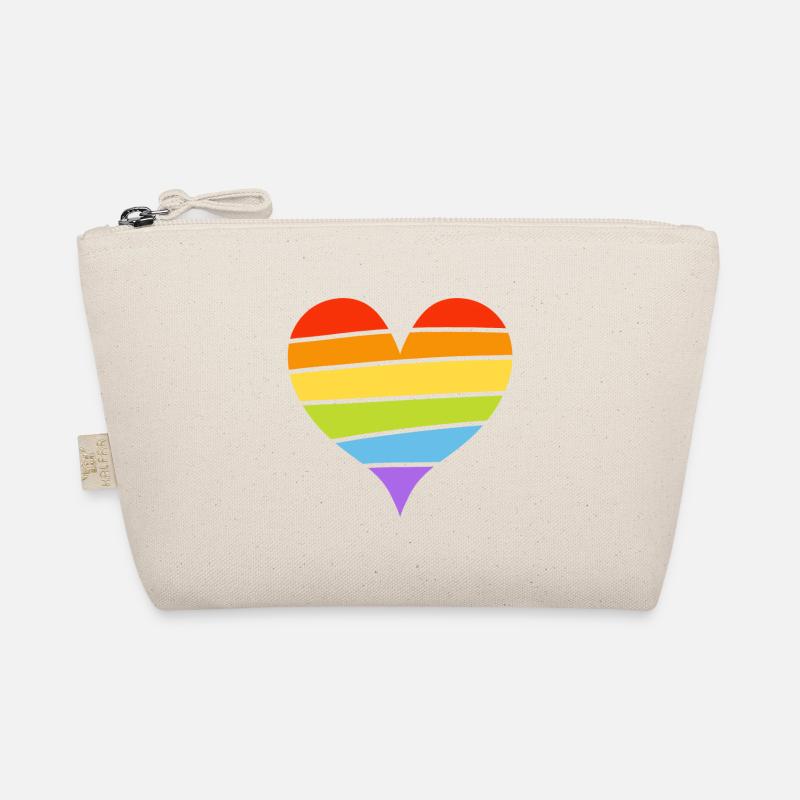 Pride heart - Organic Pouch - nature