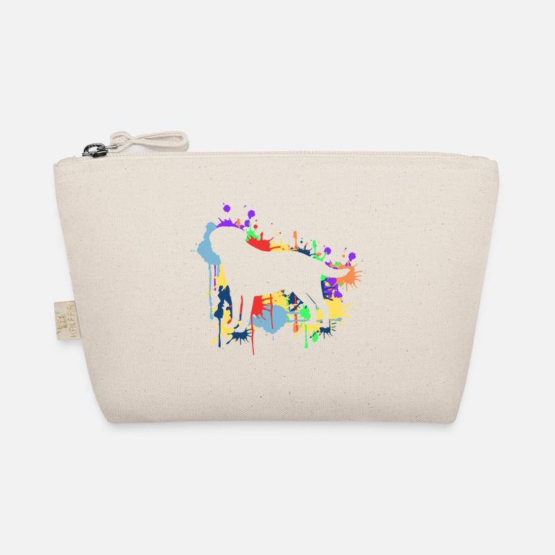 Der schöne & frohe farbige Regenbogen Labrador Bio-Täschchen