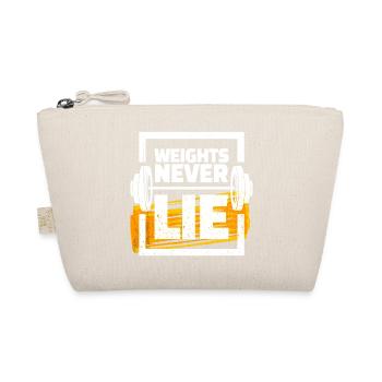 Weights dumbbell training gym bodybuilding - Organic Pouch - nature - Front