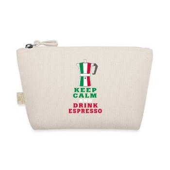 Keep Calm and Drink Espresso design / gift idea - Organic Pouch - nature - Front