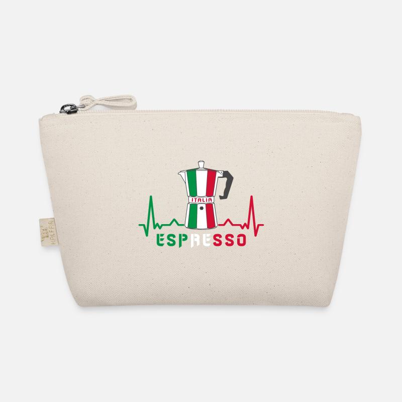 Herzfrequenz Espresso Design / Geschenkidee Bio-Täschchen