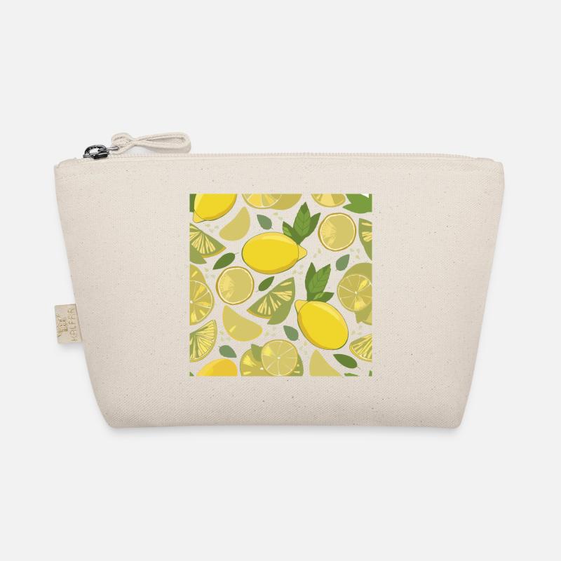 Lemon design with a fresh effect - Organic Pouch - nature