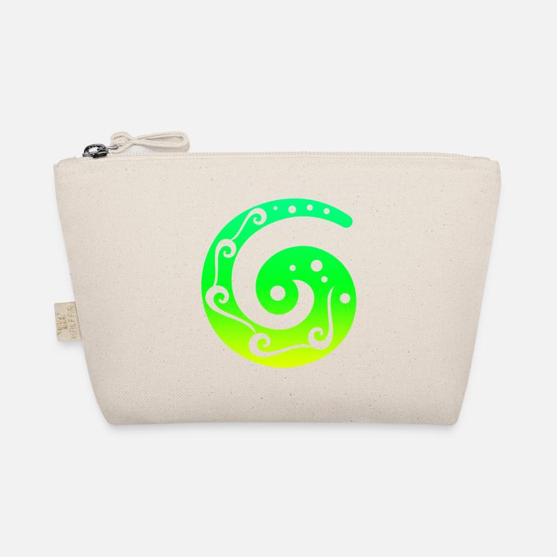 Maori Koru Art Polynesien Tribal Tattoo Geschenk - Bio-Täschchen - Natur