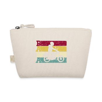 Moped Mofa Papa Retro for moped drivers father grandpa - Organic Pouch - nature - Front