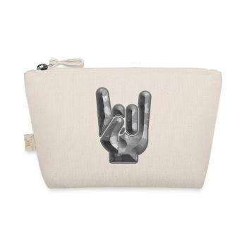 Rock Hand Gesture Heavy Metal Rock ‘N’ Roll Salute - Organic Pouch - nature - Front