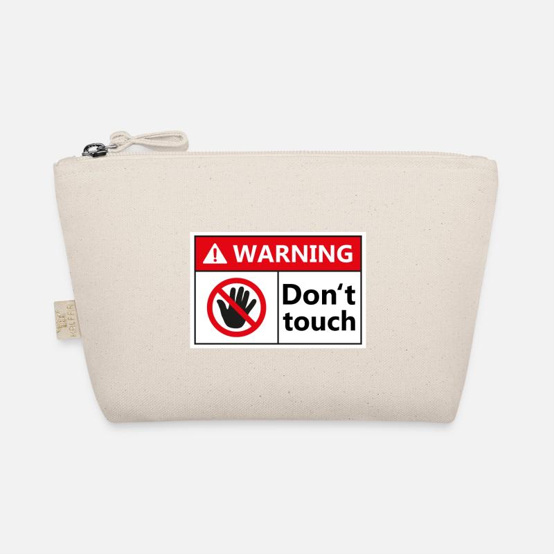 Warning Dont touch - Bio-Täschchen - Natur