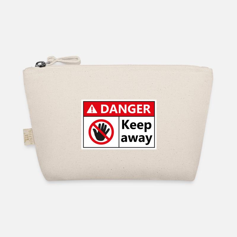 Danger Keep Away - Bio-Täschchen - Natur