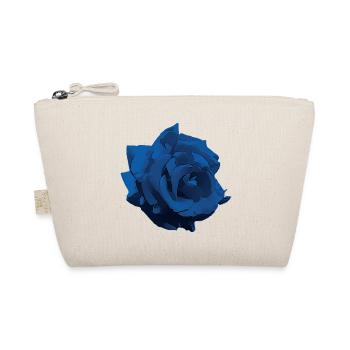 Flower - Rose blue - Organic Pouch - nature - Front