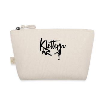 Klettern Kletterer Kletterin Klettergeschenk - Bio-Täschchen - Natur - Vorne