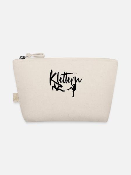 Klettern Kletterer Kletterin Klettergeschenk - Bio-Täschchen - Natur