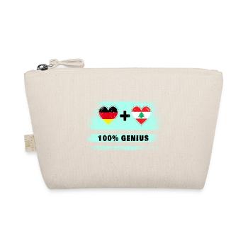 Deutschland und Libanon 100% Genial / Geschenk - Bio-Täschchen - Natur - Vorne