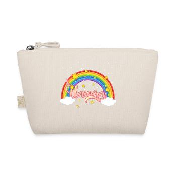 Arc-en-ciel coloré avec lettrage de licorne - Trousse biologique - nature - Devant