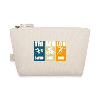 Triathlon swim bike run - Organic Pouch - nature - Front