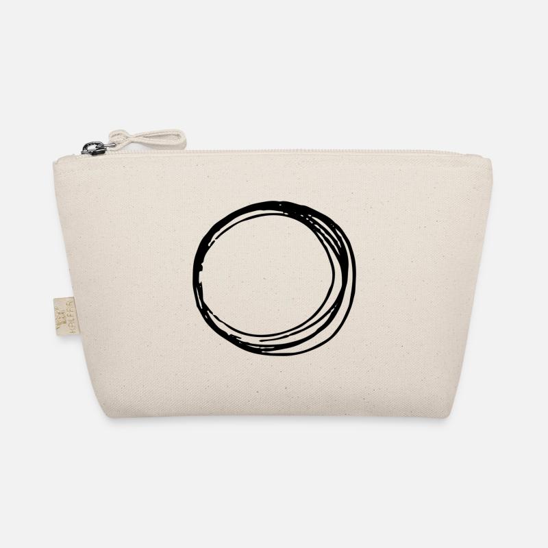 Art circle border infinity - Organic Pouch - nature