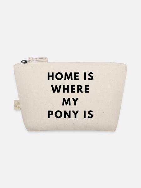 Pony home - Organic Pouch - nature - Front