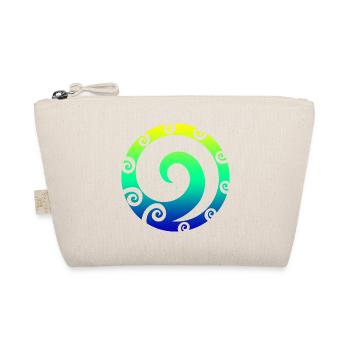 Maori Koru Art Polynesian Tribal Tattoo Gift - Organic Pouch - nature - Front