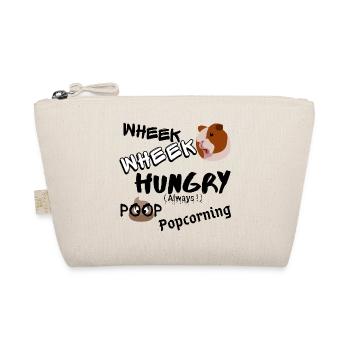 Frohes Meerschweinchen-Geschenk - Bio-Täschchen - Natur - Vorne