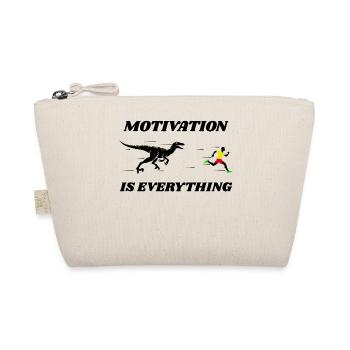 Motivation Sport Laufen Rennen Joggen Marathon - Bio-Täschchen - Natur - Vorne