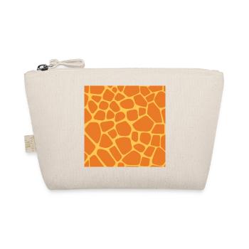 Giraffe Pattern - Organic Pouch - nature - Front
